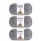 Bernat Roving Putty Yarn - 3 Pack of 100g/3.5oz - Acrylic - 5 Bulky - 120 Yards - Knitting/Crochet